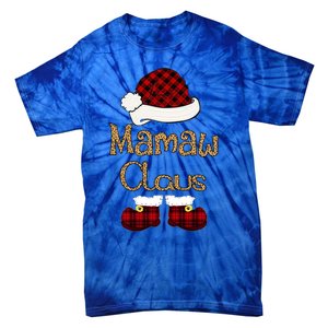 Mamaw Claus Christmas Mamaw Santa Cool Gift Tie-Dye T-Shirt