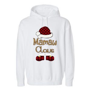 Mamaw Claus Christmas Mamaw Santa Cool Gift Garment-Dyed Fleece Hoodie