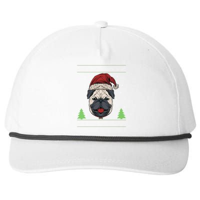 Merry Corgmas Corgi Santa Hat Corgi Ugly Christmas Meaningful Gift Snapback Five-Panel Rope Hat