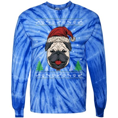 Merry Corgmas Corgi Santa Hat Corgi Ugly Christmas Meaningful Gift Tie-Dye Long Sleeve Shirt