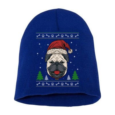 Merry Corgmas Corgi Santa Hat Corgi Ugly Christmas Meaningful Gift Short Acrylic Beanie