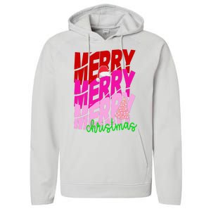 Merry Christmas Cute Holiday Gift Performance Fleece Hoodie