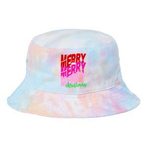 Merry Christmas Cute Holiday Gift Tie Dye Newport Bucket Hat