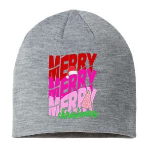 Merry Christmas Cute Holiday Gift Sustainable Beanie