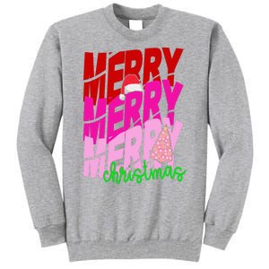 Merry Christmas Cute Holiday Gift Tall Sweatshirt