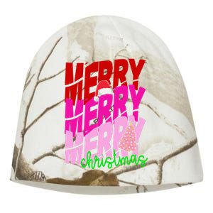 Merry Christmas Cute Holiday Gift Kati - Camo Knit Beanie