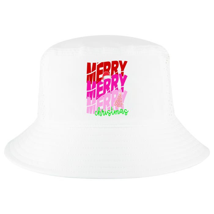 Merry Christmas Cute Holiday Gift Cool Comfort Performance Bucket Hat