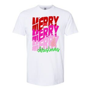 Merry Christmas Cute Holiday Gift Softstyle CVC T-Shirt