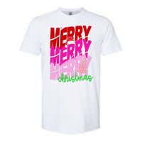 Merry Christmas Cute Holiday Gift Softstyle® CVC T-Shirt