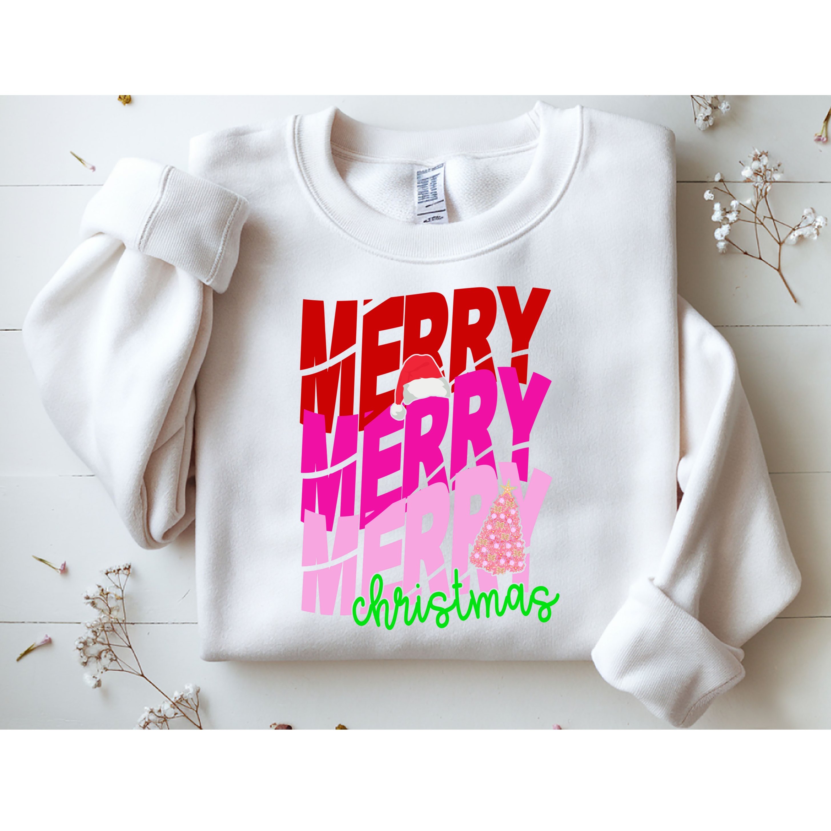 Merry Christmas Cute Holiday Gift Sweatshirt