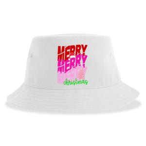 Merry Christmas Cute Holiday Gift Sustainable Bucket Hat