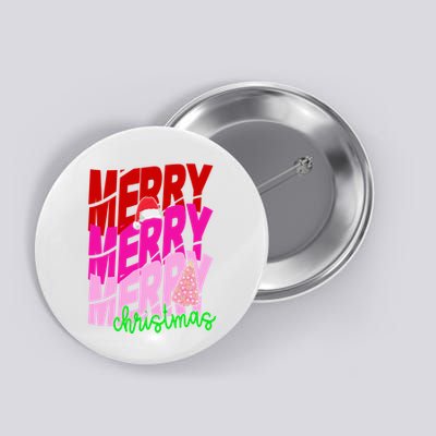 Merry Christmas Cute Holiday Gift Button