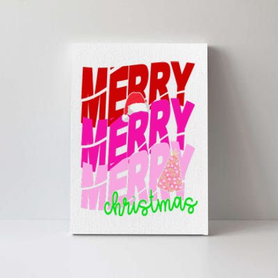 Merry Christmas Cute Holiday Gift Canvas