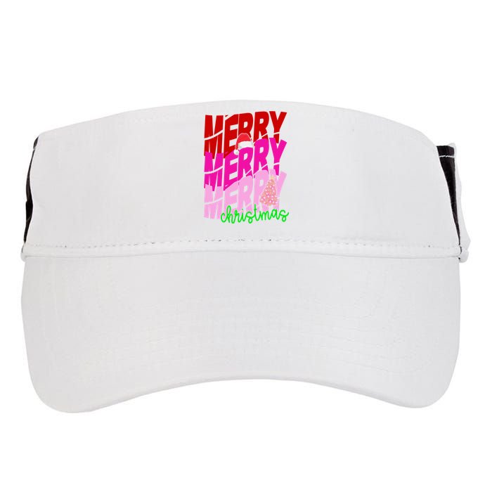 Merry Christmas Cute Holiday Gift Adult Drive Performance Visor