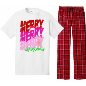 Merry Christmas Cute Holiday Gift Pajama Set