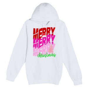 Merry Christmas Cute Holiday Gift Premium Pullover Hoodie