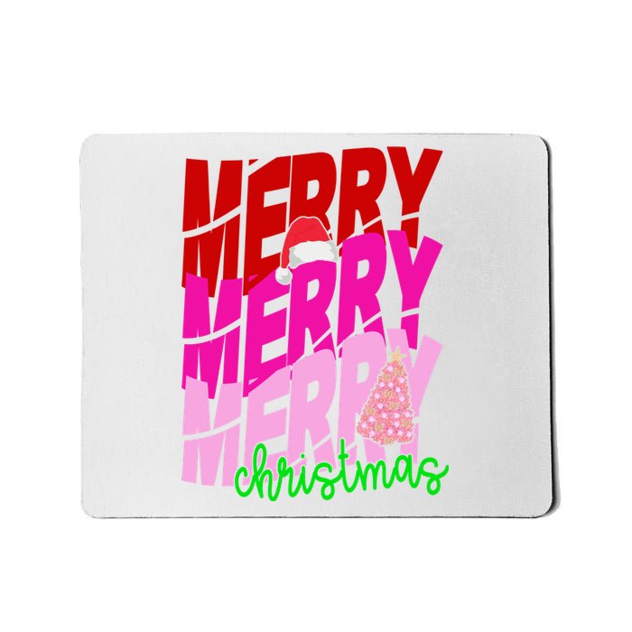 Merry Christmas Cute Holiday Gift Mousepad