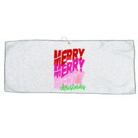 Merry Christmas Cute Holiday Gift Large Microfiber Waffle Golf Towel