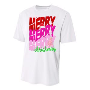 Merry Christmas Cute Holiday Gift Performance Sprint T-Shirt