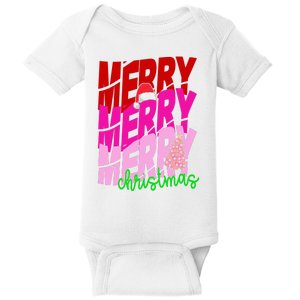 Merry Christmas Cute Holiday Gift Baby Bodysuit