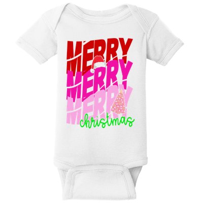 Merry Christmas Cute Holiday Gift Baby Bodysuit