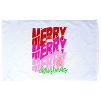 Merry Christmas Cute Holiday Gift Microfiber Hand Towel