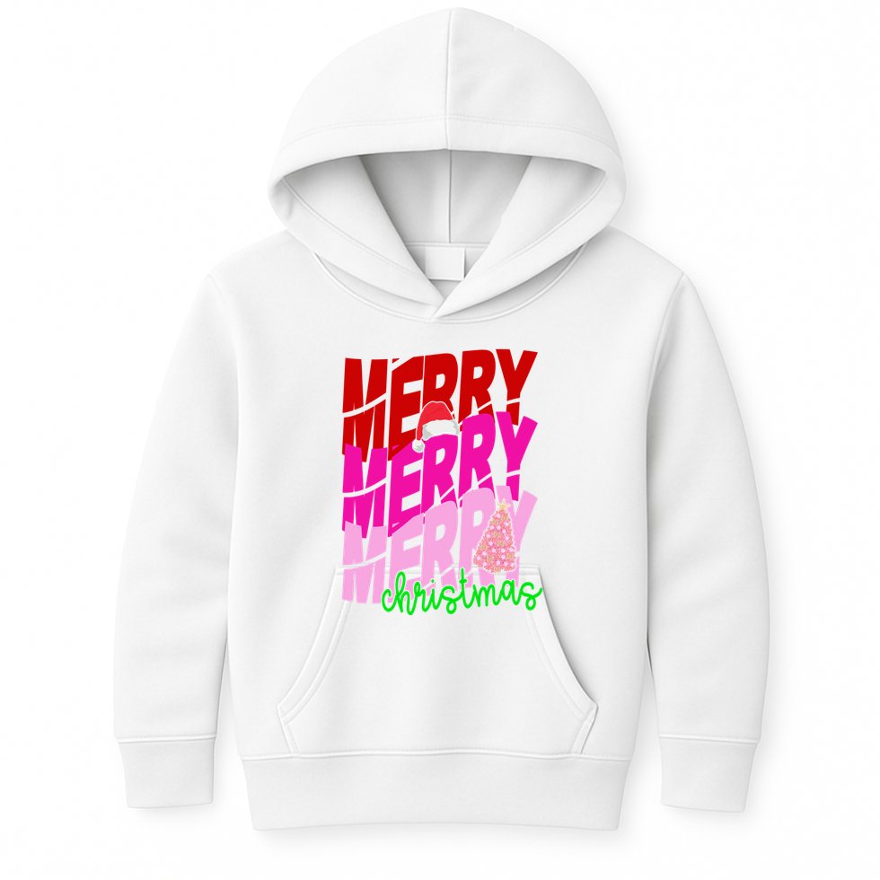 Merry Christmas Cute Holiday Gift Kids Hoodie
