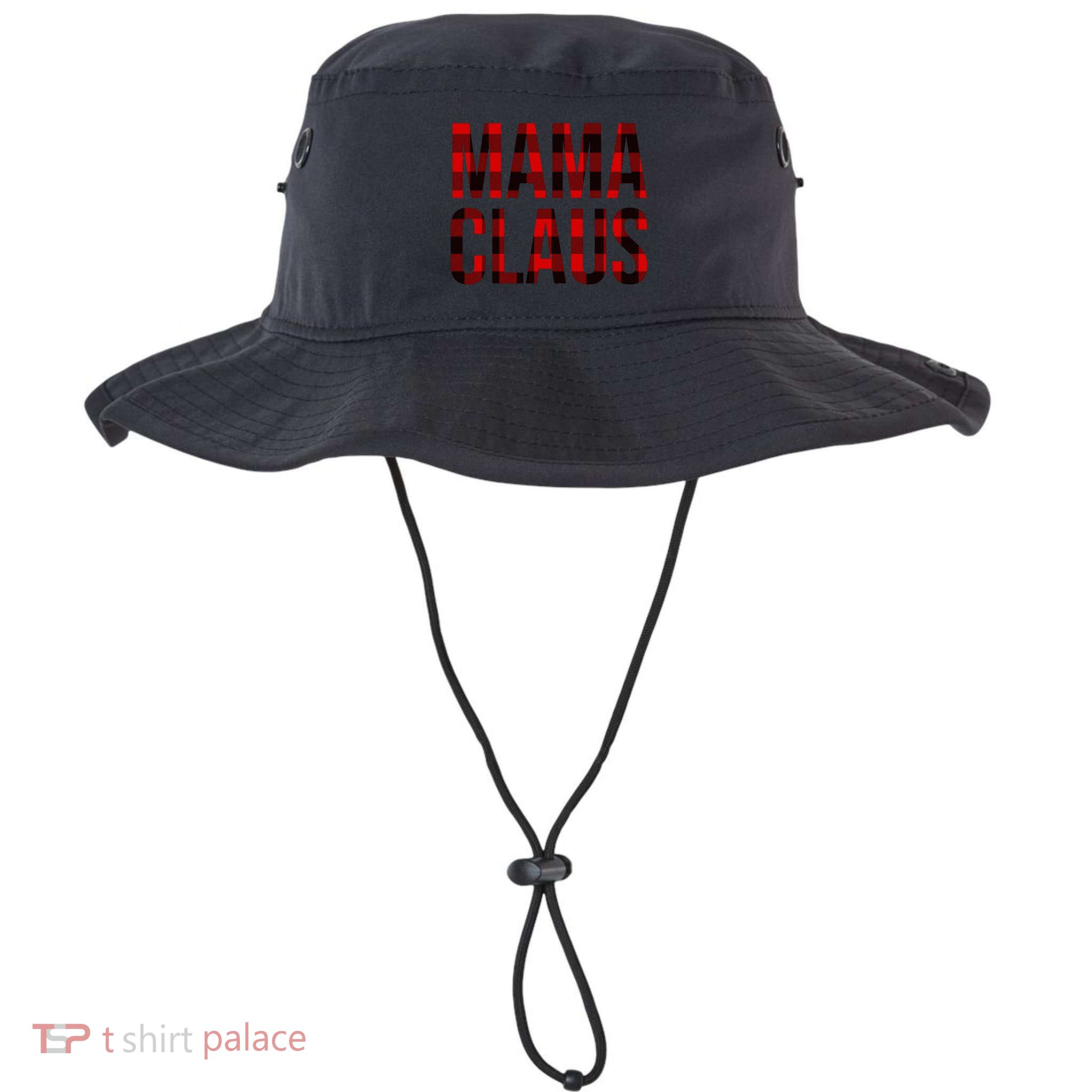 Mama Claus Christmas Buffalo Plaid Xmas Mom Santa Gift Bucket Hat