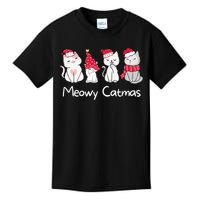 Meowy Catmas Cute, Funny Cat Christmas - Merry Catmas Kids T-Shirt