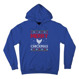 Merry Chickmas Chicken Xmas Gift Ugly Chicken Christmas Cool Gift Hoodie