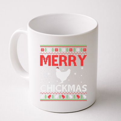 Merry Chickmas Chicken Xmas Gift Ugly Chicken Christmas Cool Gift Coffee Mug