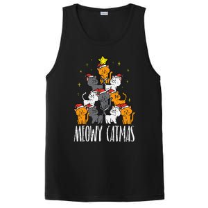 Meowy Catmas Cat Christmas Tree Xmas PosiCharge Competitor Tank