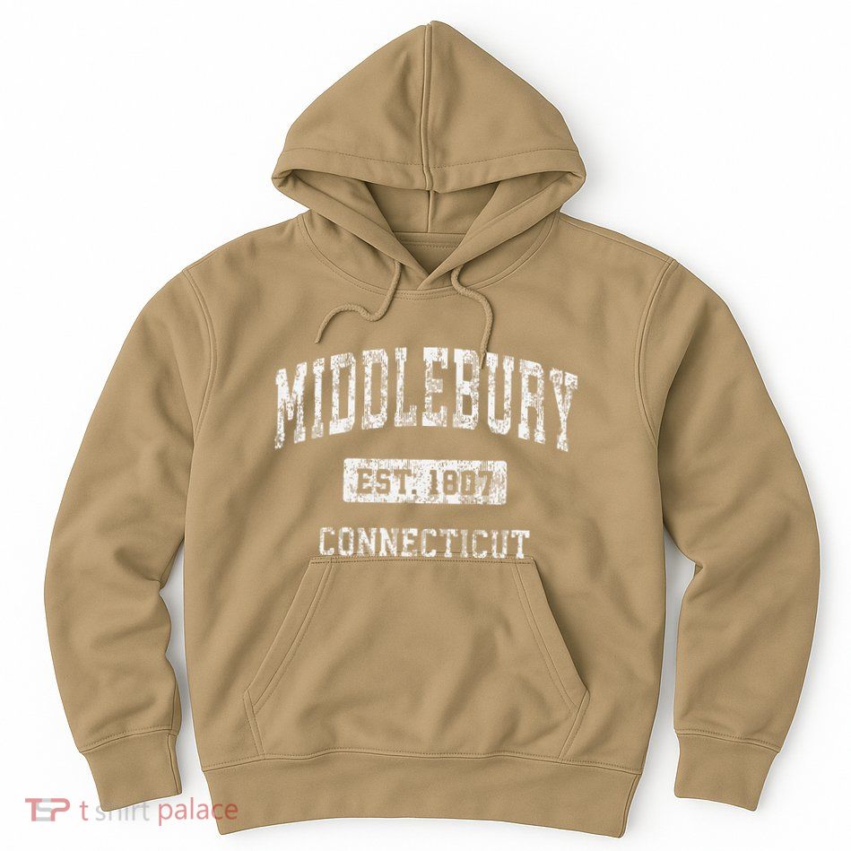 Middlebury Connecticut Ct Vintage Established Hoodie