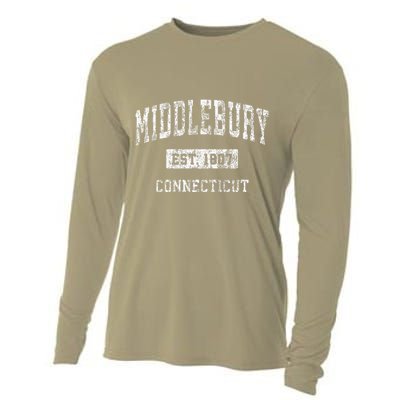 Middlebury Connecticut Ct Vintage Established Cooling Performance Long Sleeve Crew