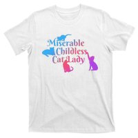 Miserable Childless Cat Lady Funny Apparel T-Shirt