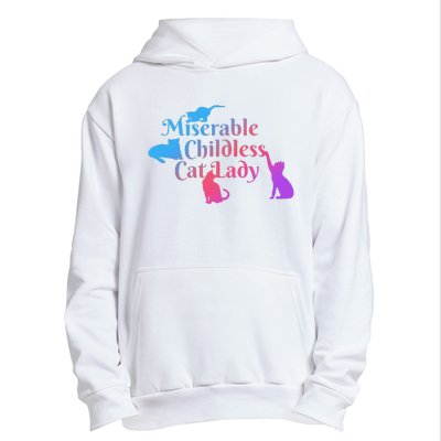 Miserable Childless Cat Lady Funny Apparel Urban Pullover Hoodie