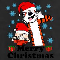 Merry Christmas Calvin Hobbes Christmas Box Funny Trending Friend Tumbler