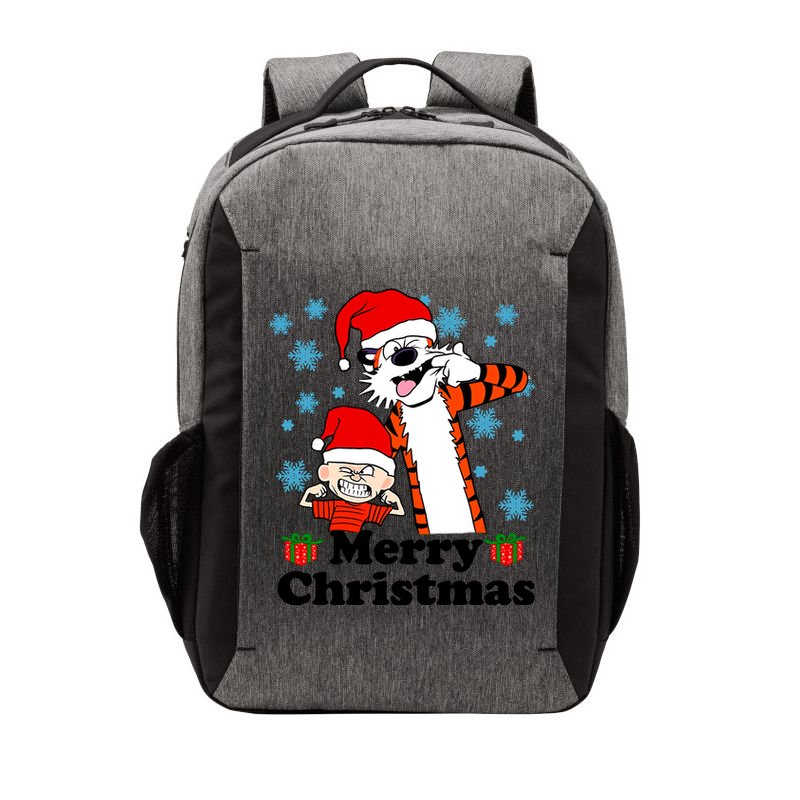 Merry Christmas Calvin Hobbes Christmas Box Funny Trending Friend Vector Backpack