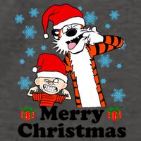 Merry Christmas Calvin Hobbes Christmas Box Funny Trending Friend Vector Backpack