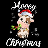 Mooey Christmas Cow Christmas Cute Cow Santa Hat Farmer Impact Tech Backpack