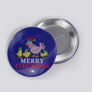 Merry Chickmas Christ Merch Santa Meaningful Gift Button