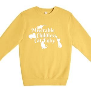 Miserable Childless Cat Enby Premium Crewneck Sweatshirt