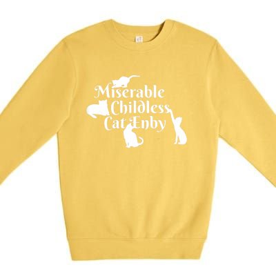 Miserable Childless Cat Enby Premium Crewneck Sweatshirt