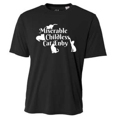 Miserable Childless Cat Enby Cooling Performance Crew T-Shirt