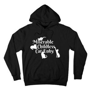 Miserable Childless Cat Enby Hoodie