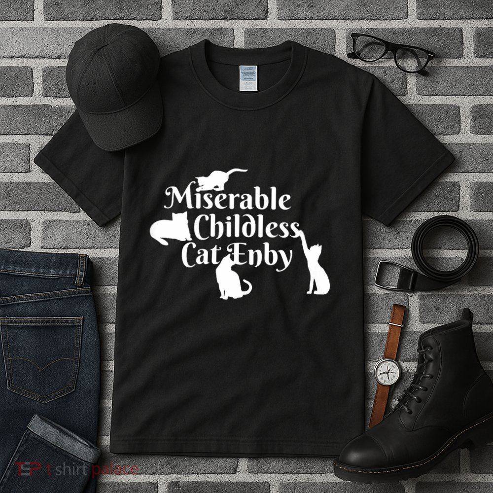 Miserable Childless Cat Enby Tall T-Shirt