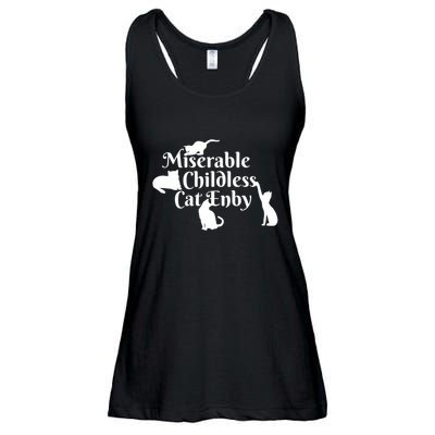 Miserable Childless Cat Enby Ladies Essential Flowy Tank