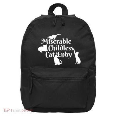 Miserable Childless Cat Enby 16 in Basic Backpack