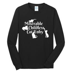 Miserable Childless Cat Enby Tall Long Sleeve T-Shirt