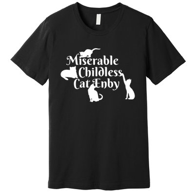 Miserable Childless Cat Enby Premium T-Shirt